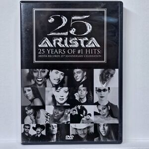 25 Years of #1 Hits Arista Records 25th Anniversary Celebration DVD 2000 New